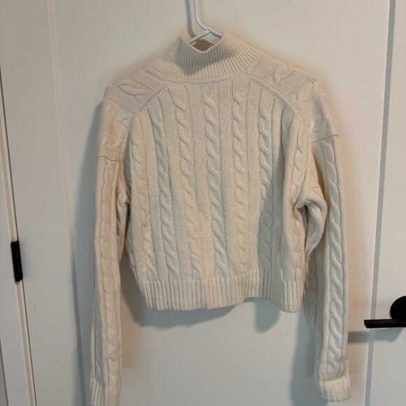 Aritzia Sunday Best Polo Sweater - XS [Whisper White] - Picture 5 of 6